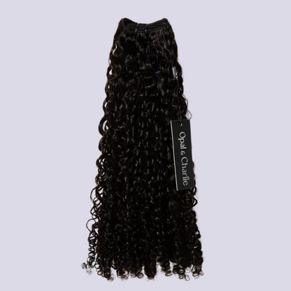3A-3B Curly Hair Weft Sew-In Extensions